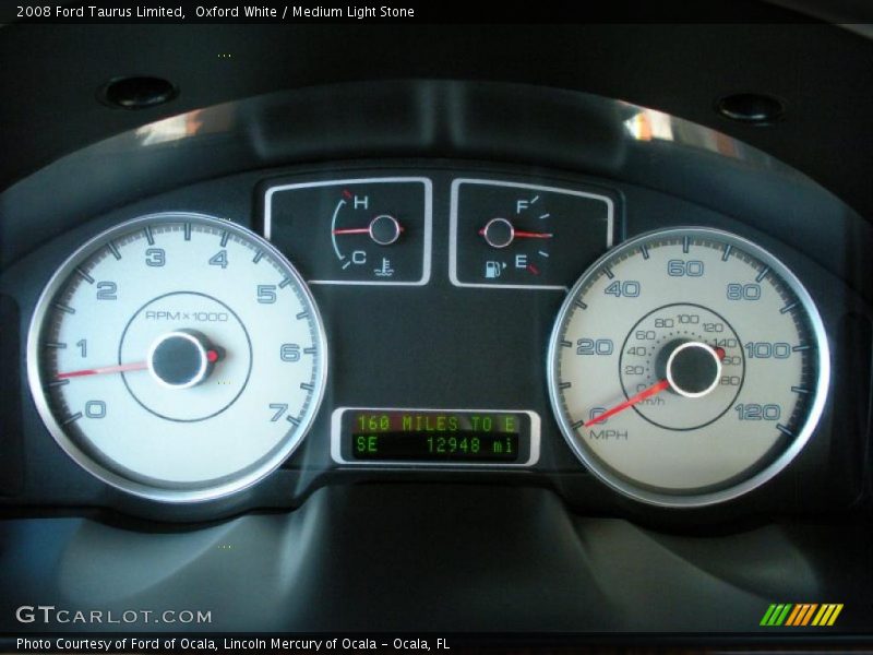 Oxford White / Medium Light Stone 2008 Ford Taurus Limited