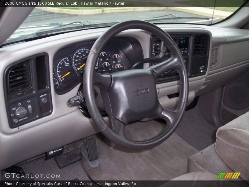 Pewter Metallic / Pewter 2000 GMC Sierra 1500 SLE Regular Cab