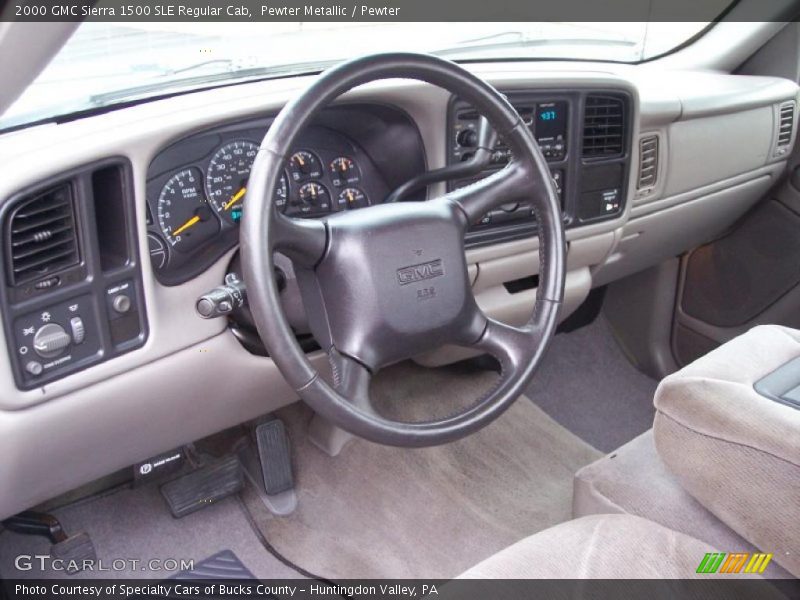 Pewter Metallic / Pewter 2000 GMC Sierra 1500 SLE Regular Cab