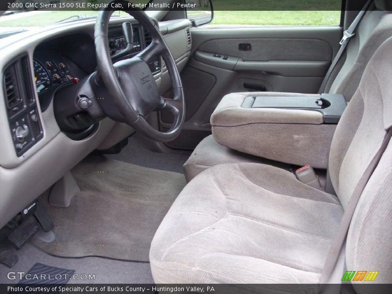 Pewter Metallic / Pewter 2000 GMC Sierra 1500 SLE Regular Cab