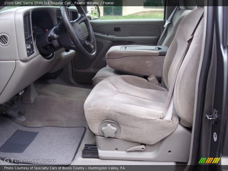 Pewter Metallic / Pewter 2000 GMC Sierra 1500 SLE Regular Cab