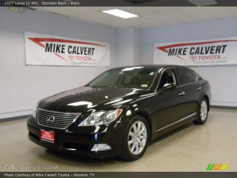 Obsidian Black / Black 2007 Lexus LS 460