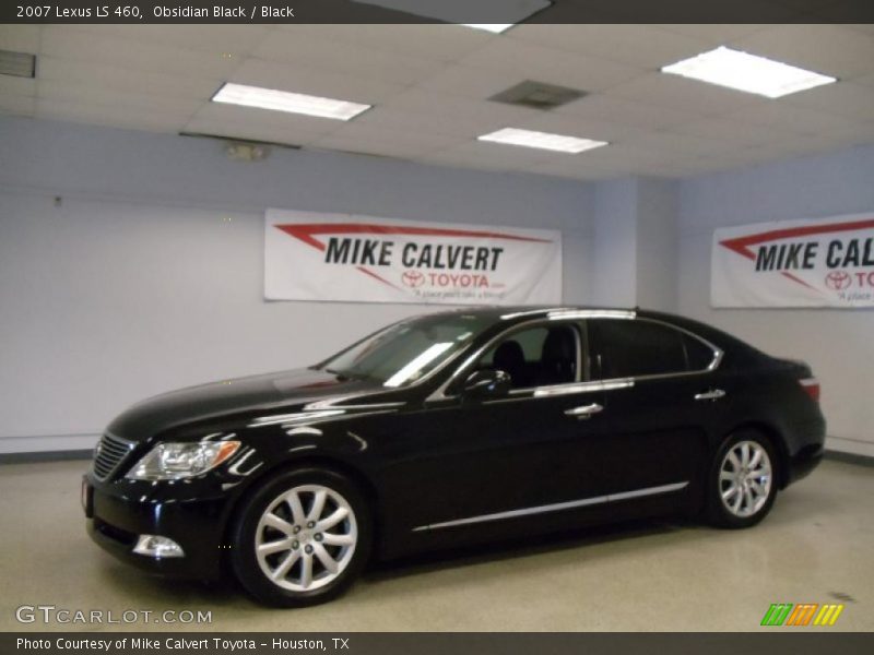 Obsidian Black / Black 2007 Lexus LS 460