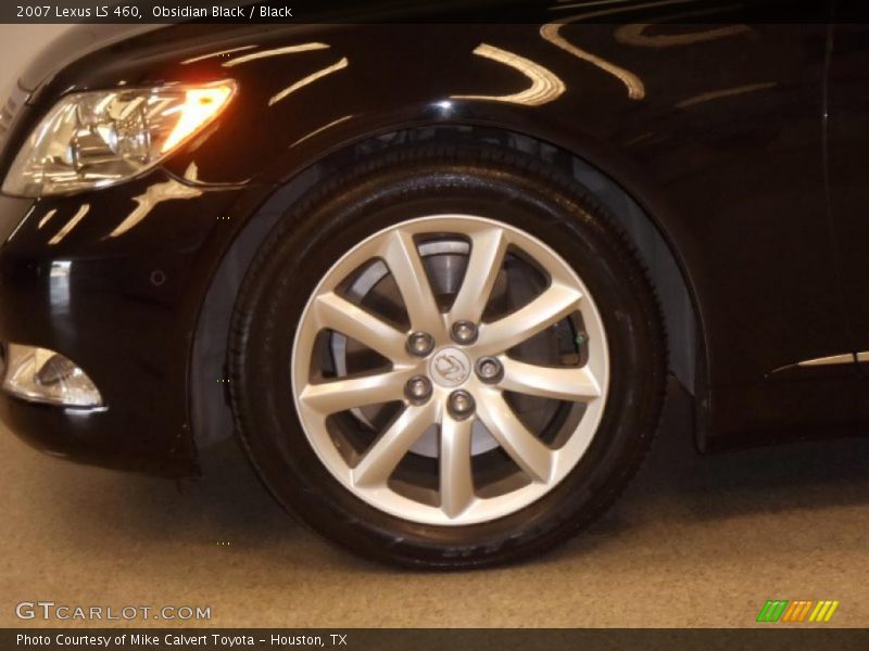 Obsidian Black / Black 2007 Lexus LS 460