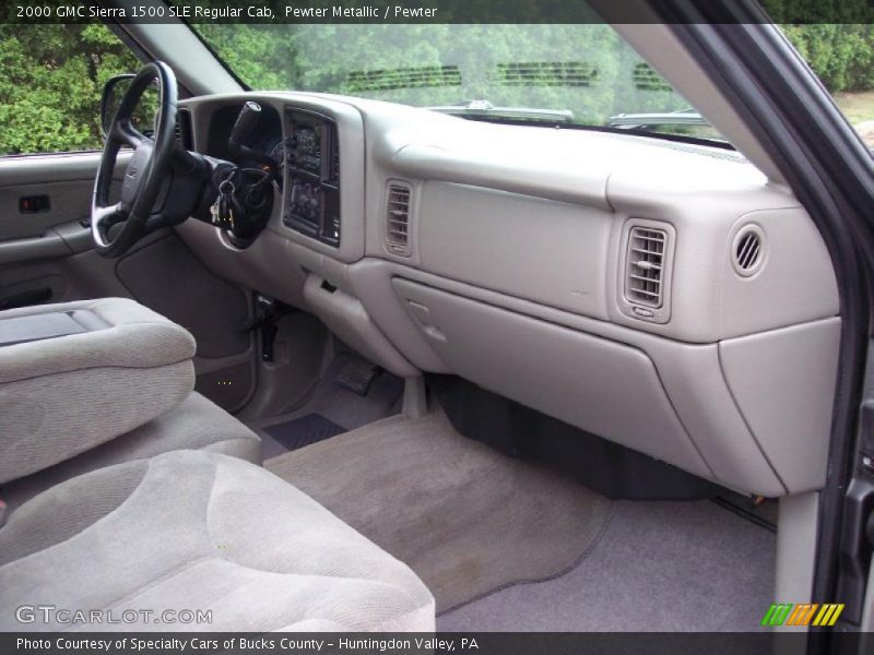 Pewter Metallic / Pewter 2000 GMC Sierra 1500 SLE Regular Cab