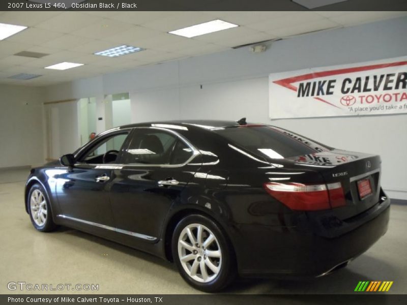 Obsidian Black / Black 2007 Lexus LS 460