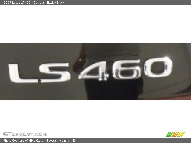 Obsidian Black / Black 2007 Lexus LS 460