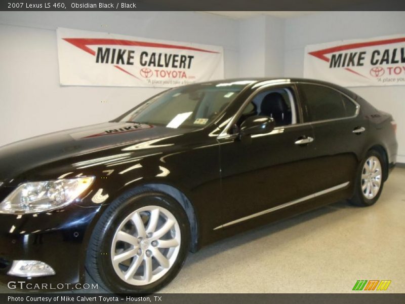 Obsidian Black / Black 2007 Lexus LS 460