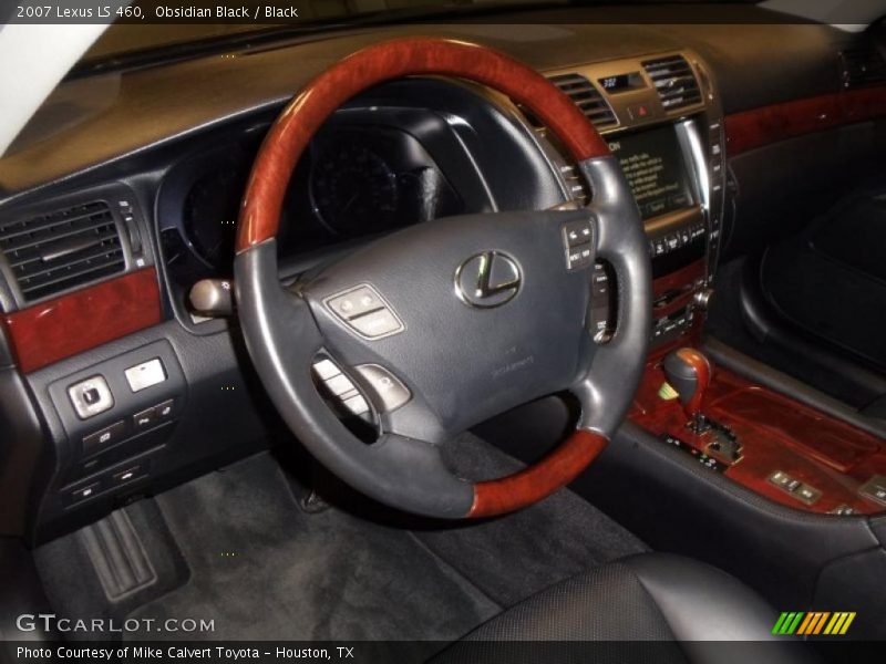 Obsidian Black / Black 2007 Lexus LS 460