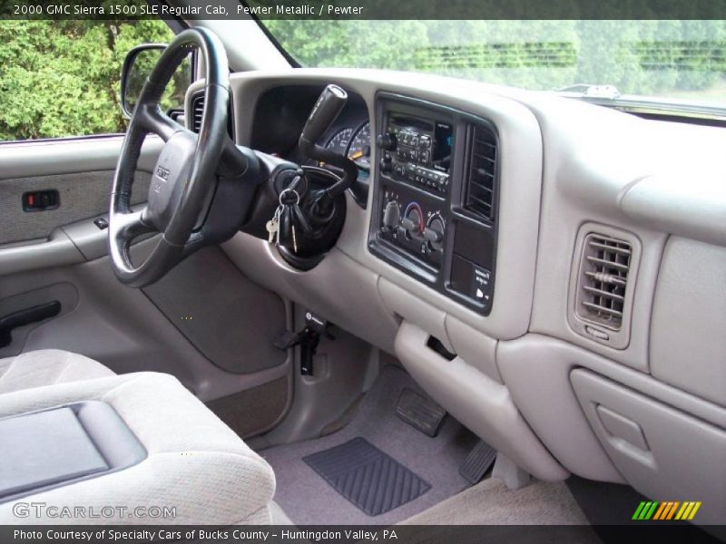 Pewter Metallic / Pewter 2000 GMC Sierra 1500 SLE Regular Cab