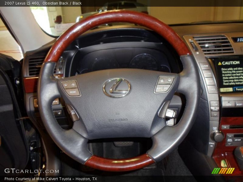 Obsidian Black / Black 2007 Lexus LS 460