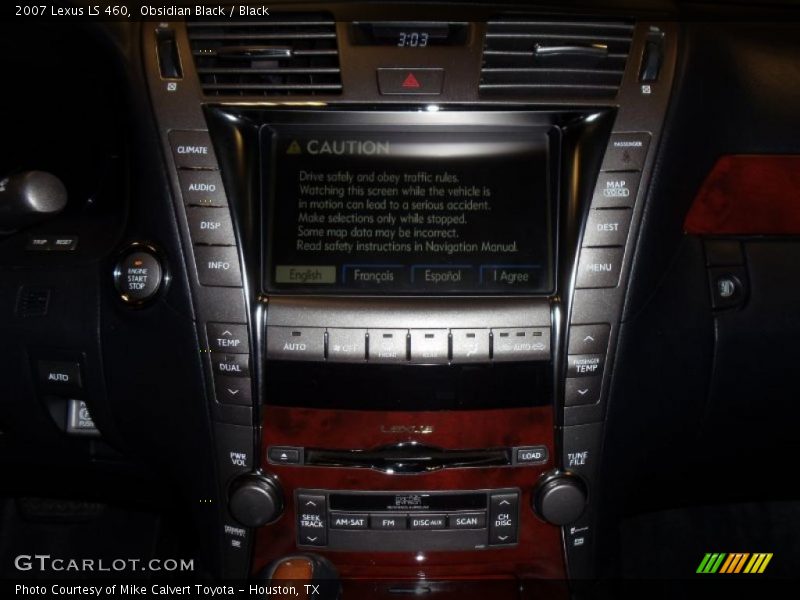 Obsidian Black / Black 2007 Lexus LS 460