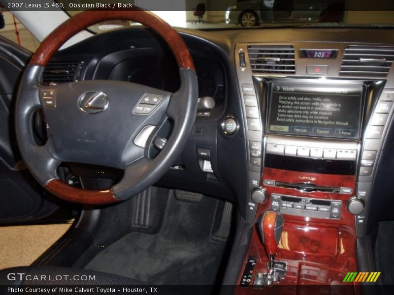 Obsidian Black / Black 2007 Lexus LS 460