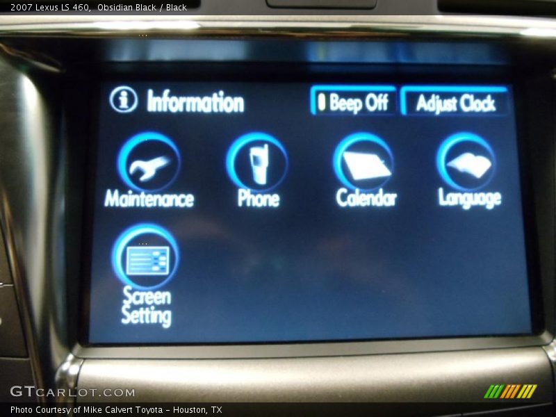 Obsidian Black / Black 2007 Lexus LS 460