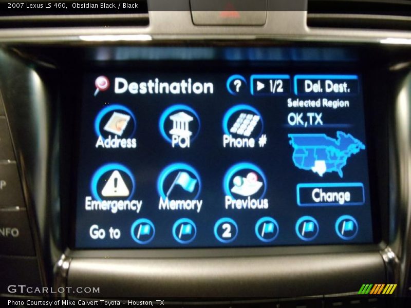 Obsidian Black / Black 2007 Lexus LS 460