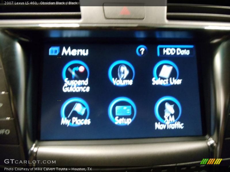 Obsidian Black / Black 2007 Lexus LS 460