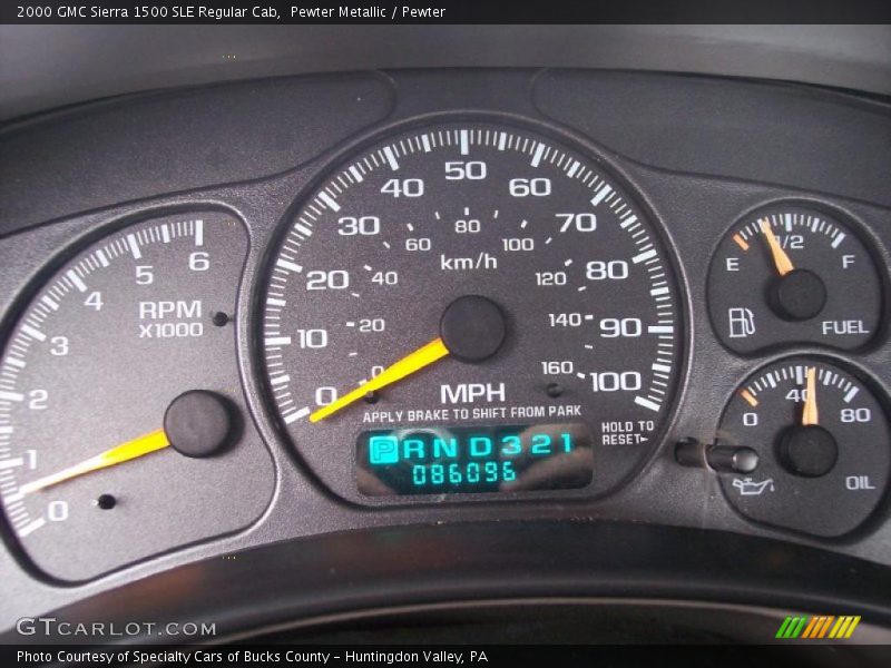 Pewter Metallic / Pewter 2000 GMC Sierra 1500 SLE Regular Cab