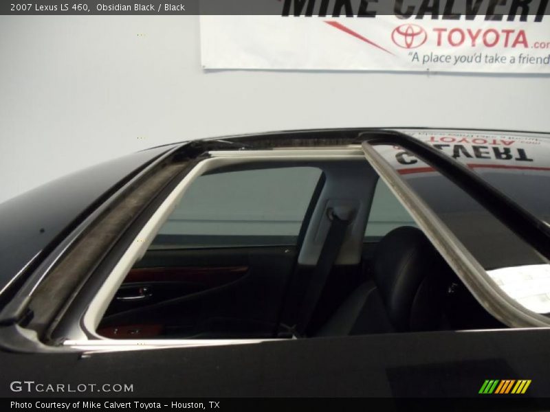 Obsidian Black / Black 2007 Lexus LS 460