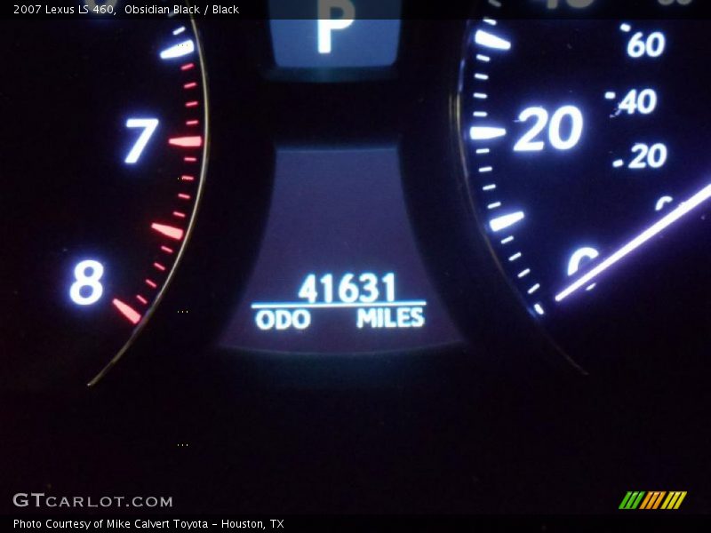 Obsidian Black / Black 2007 Lexus LS 460