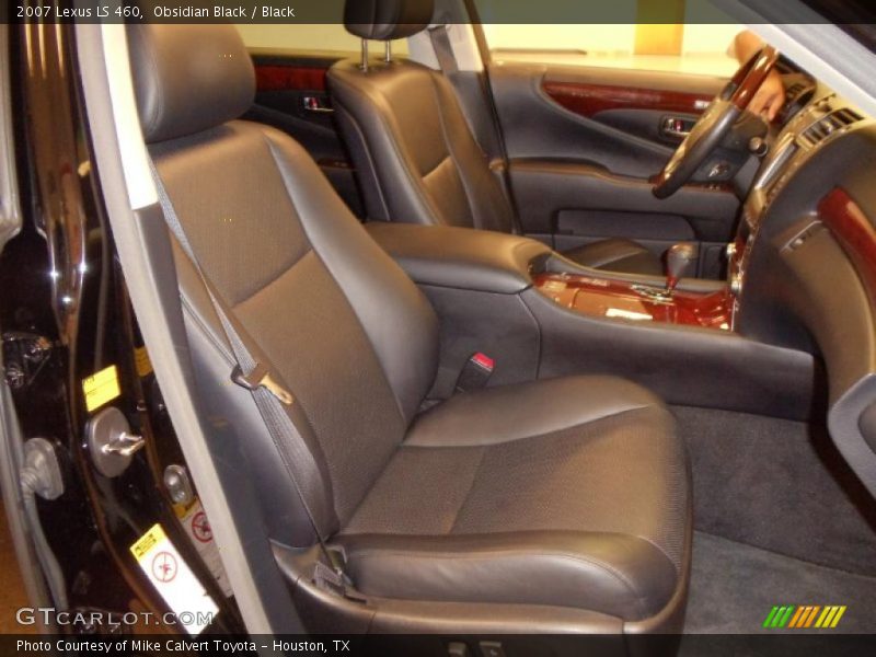 Obsidian Black / Black 2007 Lexus LS 460