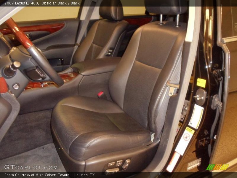 Obsidian Black / Black 2007 Lexus LS 460