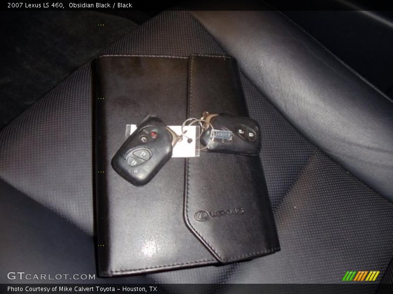 Obsidian Black / Black 2007 Lexus LS 460
