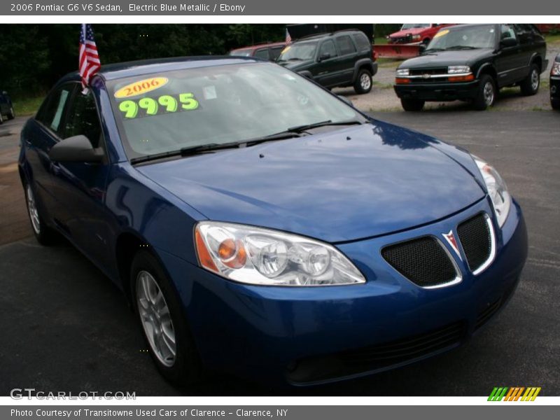 Electric Blue Metallic / Ebony 2006 Pontiac G6 V6 Sedan