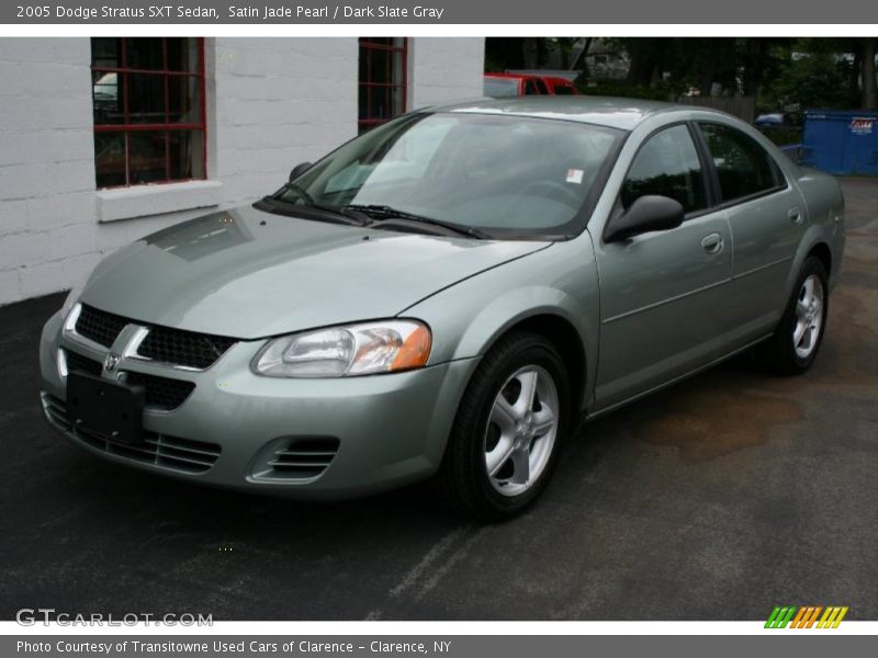 Satin Jade Pearl / Dark Slate Gray 2005 Dodge Stratus SXT Sedan
