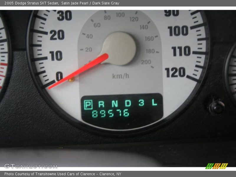 Satin Jade Pearl / Dark Slate Gray 2005 Dodge Stratus SXT Sedan