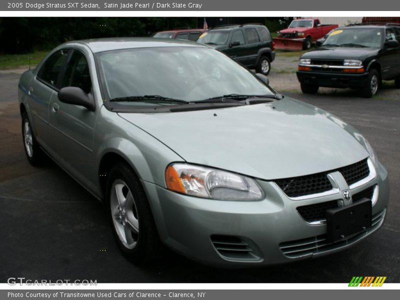 Satin Jade Pearl / Dark Slate Gray 2005 Dodge Stratus SXT Sedan
