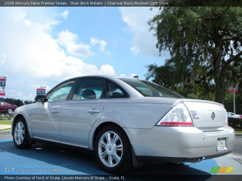Silver Birch Metallic / Charcoal Black/Medium Light Stone 2008 Mercury Sable Premier Sedan