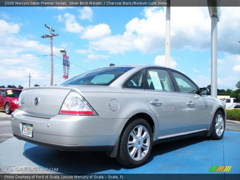 Silver Birch Metallic / Charcoal Black/Medium Light Stone 2008 Mercury Sable Premier Sedan