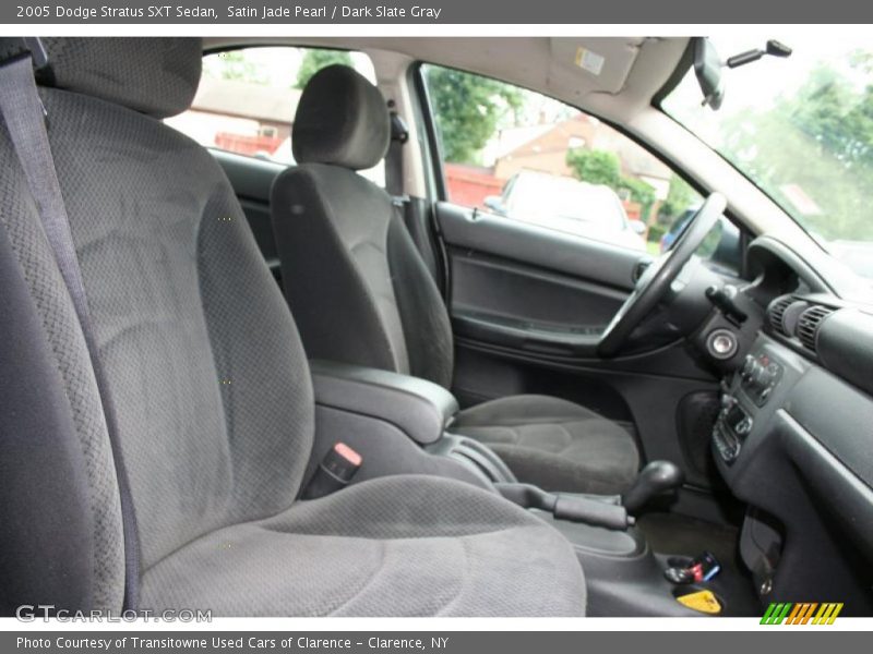 Satin Jade Pearl / Dark Slate Gray 2005 Dodge Stratus SXT Sedan
