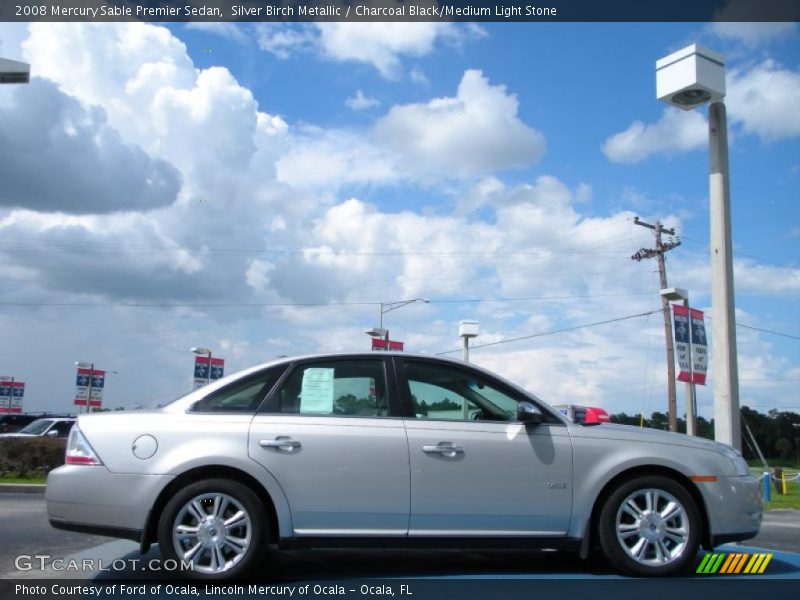 Silver Birch Metallic / Charcoal Black/Medium Light Stone 2008 Mercury Sable Premier Sedan