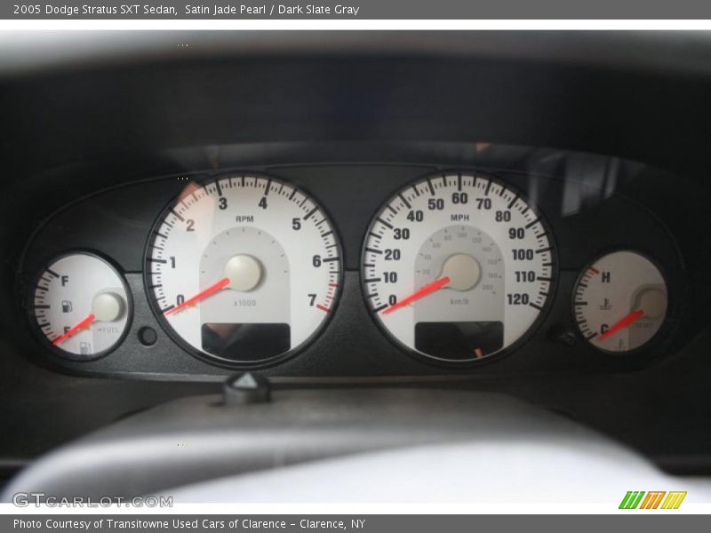 Satin Jade Pearl / Dark Slate Gray 2005 Dodge Stratus SXT Sedan