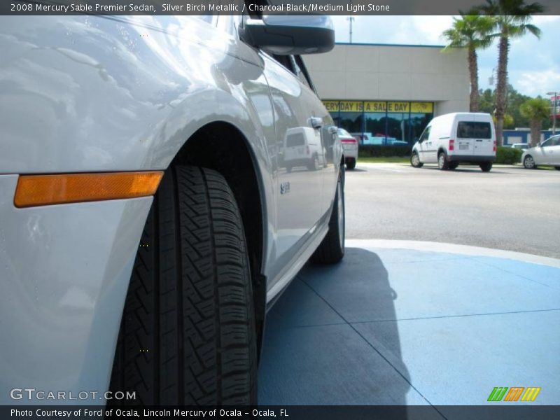 Silver Birch Metallic / Charcoal Black/Medium Light Stone 2008 Mercury Sable Premier Sedan