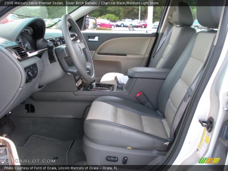 Silver Birch Metallic / Charcoal Black/Medium Light Stone 2008 Mercury Sable Premier Sedan