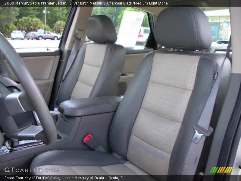 Silver Birch Metallic / Charcoal Black/Medium Light Stone 2008 Mercury Sable Premier Sedan