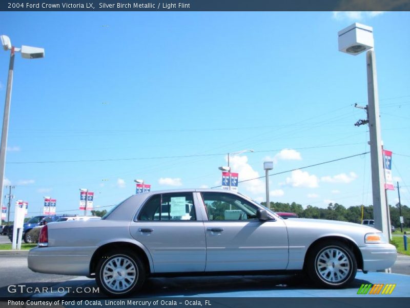 Silver Birch Metallic / Light Flint 2004 Ford Crown Victoria LX