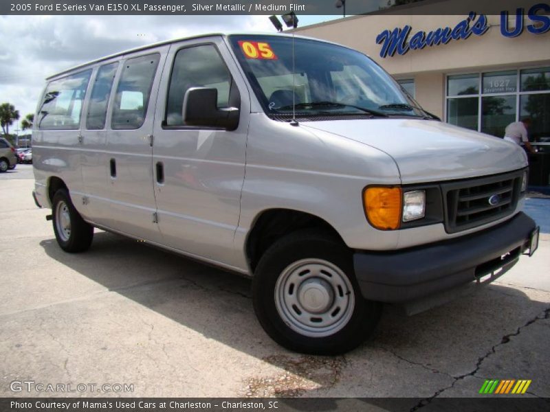 Silver Metallic / Medium Flint 2005 Ford E Series Van E150 XL Passenger