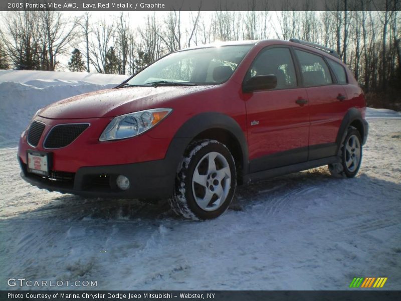 Lava Red Metallic / Graphite 2005 Pontiac Vibe AWD