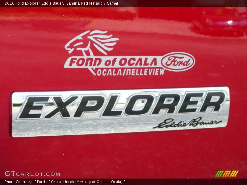 Sangria Red Metallic / Camel 2010 Ford Explorer Eddie Bauer