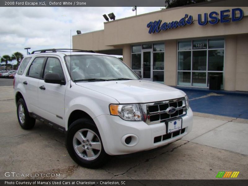 Oxford White / Stone 2008 Ford Escape XLS