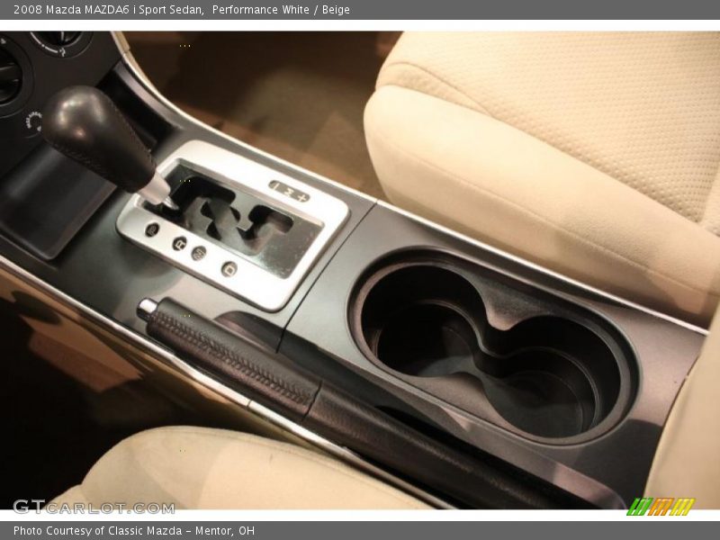 Performance White / Beige 2008 Mazda MAZDA6 i Sport Sedan