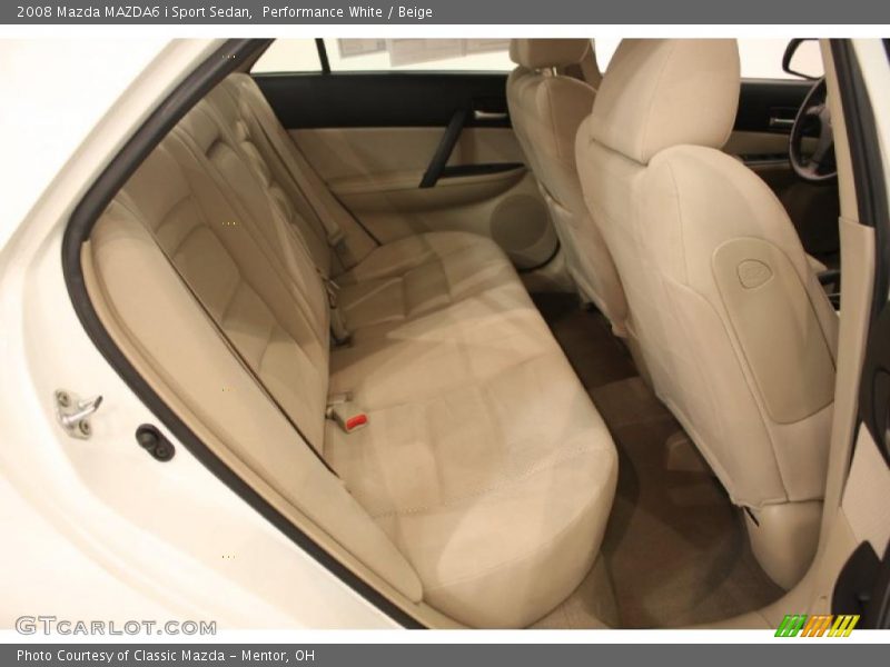 Performance White / Beige 2008 Mazda MAZDA6 i Sport Sedan