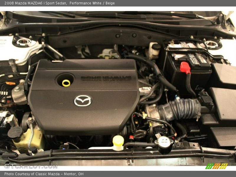 Performance White / Beige 2008 Mazda MAZDA6 i Sport Sedan
