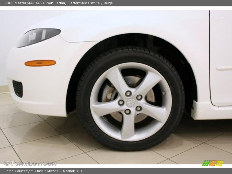 Performance White / Beige 2008 Mazda MAZDA6 i Sport Sedan