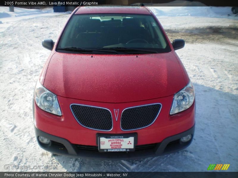 Lava Red Metallic / Graphite 2005 Pontiac Vibe AWD