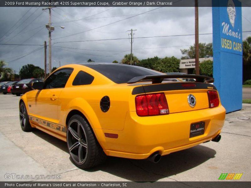 Grabber Orange / Dark Charcoal 2009 Ford Mustang Racecraft 420S Supercharged Coupe