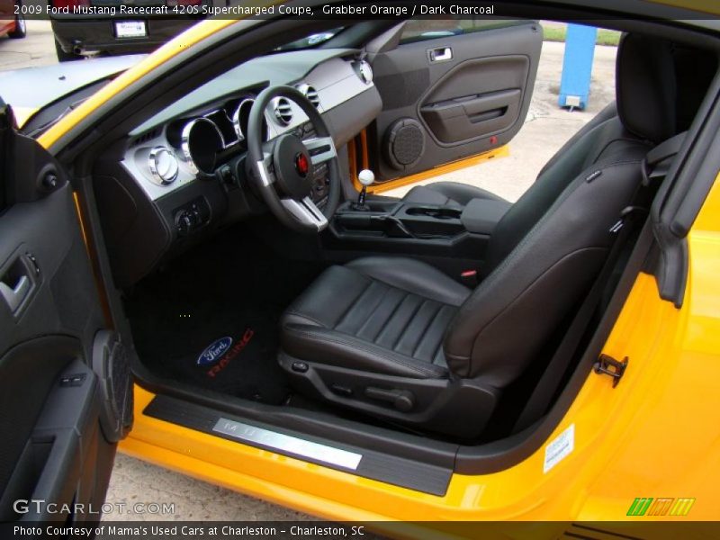 Grabber Orange / Dark Charcoal 2009 Ford Mustang Racecraft 420S Supercharged Coupe